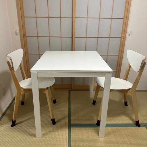 値下げ中] イケア テーブルと椅子2個セット 口コミ・レビューまとめ