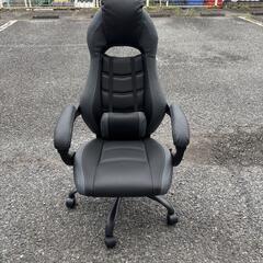 コンパクト ゲーミングチェア グレー