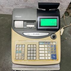 CASIO】 カシオ 電子レジスター TE-2100 100V 動作品 レジポス 店舗