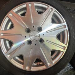 【FINALIST 595 EVO 165/50R15】夏タイヤ【WORK ワーク VARIANZA 15インチ 5J4HPCD100+45】バリ溝 アルト コペン ムーヴ等　(KTO188)