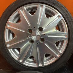 【FINALIST 595 EVO 165/50R15】夏タイヤ【WORK ワーク VARIANZA 15インチ 5J4HPCD100+45】バリ溝 アルト コペン ムーヴ等　(KTO188)