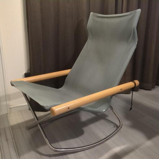 ニーチェアX ロッキング グレー×ナチュラル ニーチェアX ロッキング