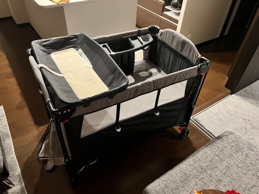 取引場所　南観音　K 2105-057 ベビーベッド　ミニ　3WAY 2WAY ブラウン　ベッドのみ 取引場所 南観音 K 2105-057 ベビーベッド ミニ 3WAY 2WAY ブラウン