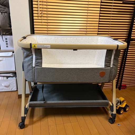 HZDMJ グレー 2024年型 最新 ベビーベッド HZDMJ ベビーベッド