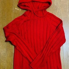 バーバリーブルーレーベル　フード付きニット