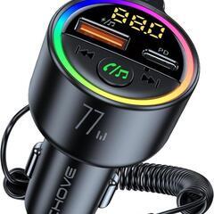 【新品】FMトランスミッター Bluetooth5.4 車載FM...