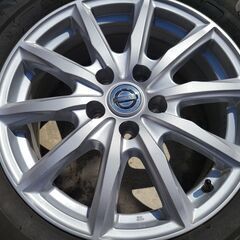 冬支度 エクストレイルT32 OPホイール中古 冬タイヤ付き チェーンもご一緒に