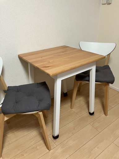IKEA ダイニングチェア（2脚セット） 2人用ダイニングテーブルセットの