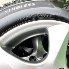 【恵那・ひまつぶし堂】ブリザックスタッドレスタイヤ/ホイール 4本組 165/65 R14 残8部山以上 \'23年製