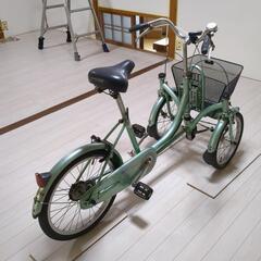 超低速3輪自転車（前2輪・後1輪）