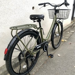 サイモト　自転車 レボルテ  7段  26インチ　太めタイヤ　オートライト　東京　三鷹市　武蔵野市