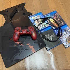 美品・ソフト4種付き】PS4Proモンハンエディション