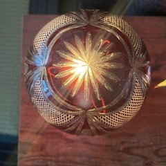 昭和初期骨董アンティーク 切子ライト