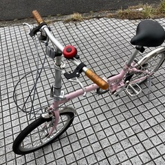 20インチ折りたたみ】6段変速、泥除け付き❗️前タイヤ、変速