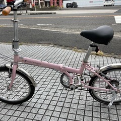 【20インチ折りたたみ】6段変速、泥除け付き❗️前タイヤ、変速、ブレーキワイヤー新品交換済み❗️若林自転車　膳所店　SALE中❗️