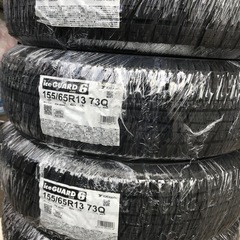 23年製！155/65R13ヨコハマタイヤIG60スタッドレスタイヤ新品4本 作業工賃、廃タイヤ代、全て込み28600円！