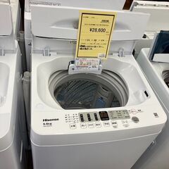 ☆ジモティー割あり☆ﾊｲｾﾝｽ/5.5kg洗濯機/2024/クリ-ニング済み/HG-3602