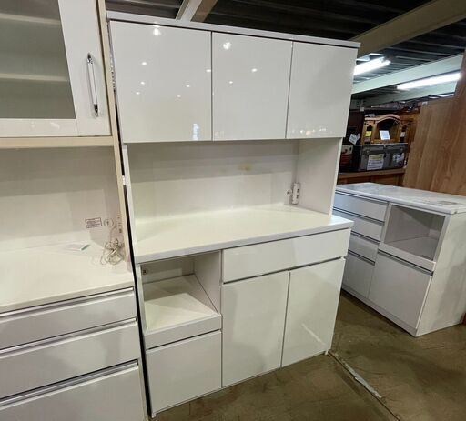 【愛品館 市原店】土井インテリア　3枚扉キッチンボード