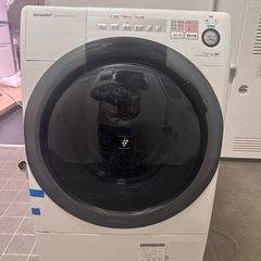 シャープ ES-S7C-WL ドラム式洗濯乾燥機 洗濯7kg 乾...