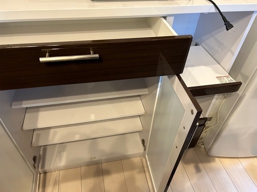 レンジボード スライド式 ホワイト 196【トレファク堺福田店