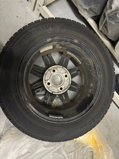 ホイール付きスタッドレスタイヤ4本セット 155/65R13 走行距離500km 