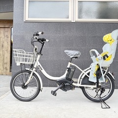 大阪府　子供乗せ　ブリヂストン　電動アシスト自転車 チャイルドシート付き 大阪府子供乗せ2人ブリヂストン電動アシスト自転車 チャイルドシート付き