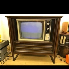 扉付き家具調テレビナショナルPANA-COLOR TH-23G(N) (せいかん 