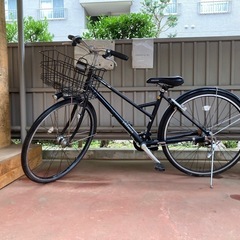 動作＞ブリヂストン・ビレッタ・ブラック・27インチ・シマノ6段変速