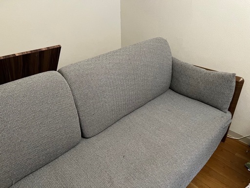 【美品】3wayベッドソファ(B1-USB2 GY/MBR) ニトリ 3Way ベッドソファ(B1-USB2 GY/MBR)
