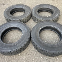 スタッドレスタイヤ4本 ヨコハマアイスガードiG91 145/80/R12 ホイール無し 4ヶ月使用 軽トラ・軽バンに