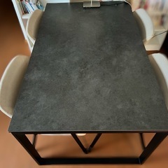 定価12万の美品 ニトリ オシャレダイニングテーブルセット(椅子4脚付)