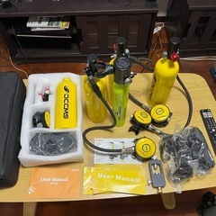 ミニスキューバダイビングボンベまとめてどうぞ‼️