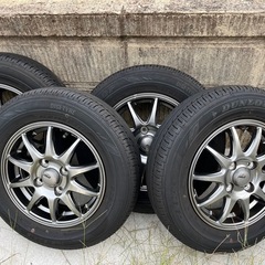 軽自動車バリ山145/80R13タイヤ13インチアルミ