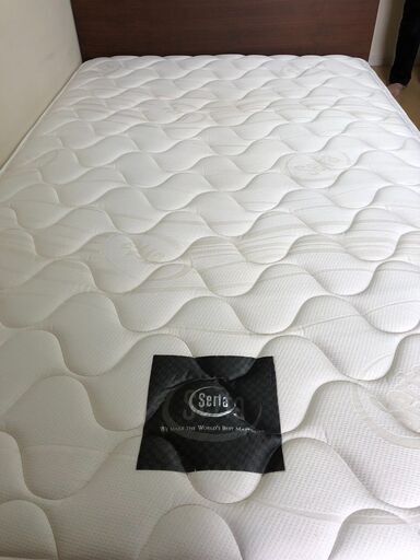 セミダブルベッドセット Serta 総額23万 ベッドフレーム＋マットレス