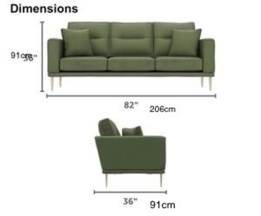 アシュレイ ASHLEY】3人掛けソファ