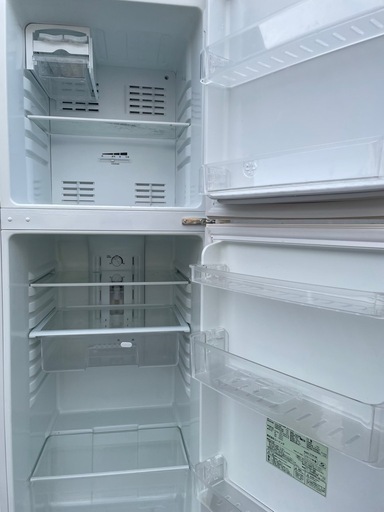 ①✨2017年製✨374番 SHARP✨ノンフロン冷凍冷蔵庫✨SJ-14E4-KP