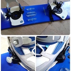● B) CSB/ COLORADO SNOWBOARD CLUB145cm スノーボード/ブーツ 24cm/ビンディング/ケース 4点セット  中古 ①