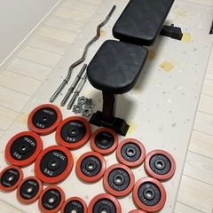 【抗菌マット付き】ウエイトトレーニングセット