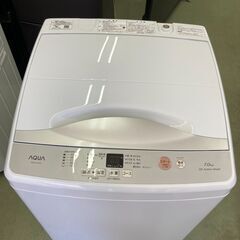 【お取引中】★分解洗浄済み★ 2023年製 AQUA 7.0㎏ 全自動洗濯機 ホワイト AQW-H74★6796★