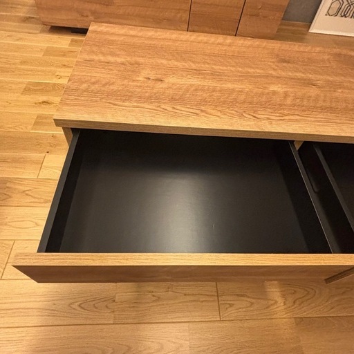 幅120 リビングテーブル 国産 ローデスク 半完成品 スチール脚 木製