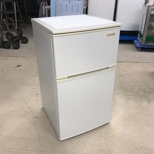 ヤマダ電機 2ドア冷蔵庫 YRZ-C09B1 90L 2019年製 冷蔵庫 90L 2019年製 ヤマダ電機 YRZ-C09B1 九十Lクラス 2ドア ホワイト