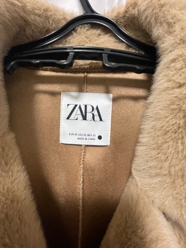 新品】ZARA ロングファーコート ベージュ（ベージュ系 ZARA(ザラ