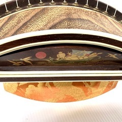 ◇和琴◇13弦 琴 全長183cm 琴柱／口前カバー／丸袋付き