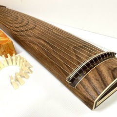 ◇和琴◇13弦 琴 全長183cm 琴柱／口前カバー／丸袋付き