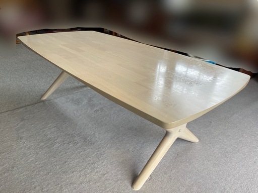 再値下げ‼︎オフホワイトのローテーブル 白　120×60 高さ39