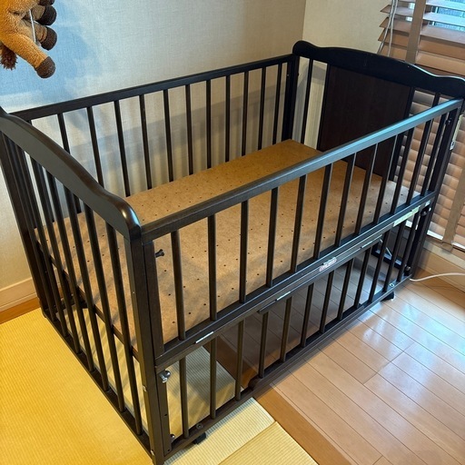 最上の品質な ベビーベッド 美品 うけ ベビー用寝具・ベッド