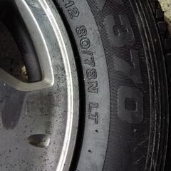 ホンダバモス用ノーマルタイヤ新品４本　145/80R12  80/78N  LT