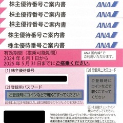 ANA 株主優待券 5枚 有効期限 2025年5月31日