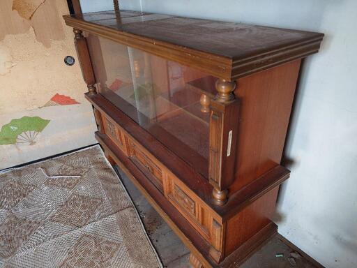 昭和レトロ サイドボード キャビネット 昭和レトロ アンティーク 屋久