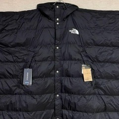 THE NORTH FACE ポンチョ 中綿 ブラック フード付き